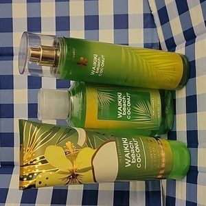 Bath and Body Works🐠 Waikiki Beach Coconut Bundle 🏖